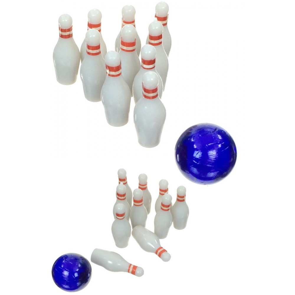 Vtg Deluxe Bowling Kit With Plastic Duck Pins Deluxe Game 