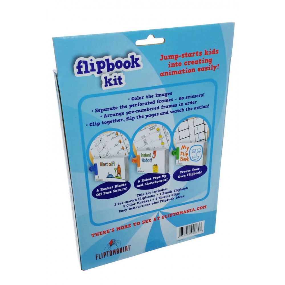Fliptomania Make Your Own Flipbook Kit: Ocean Life - Paper Stop Motion  Animation Kit : Creative Flip Book Kit for Kids 6-12 and Creative Animation