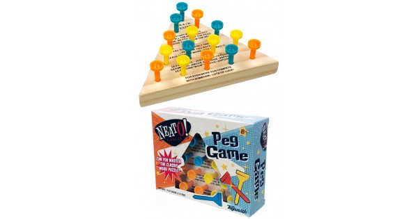 Wood-Peg Games-Hand Held-Travel-Lot of 2 Board Games - Solitaire