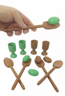 Egg and Spoon Race Wooden Skill Game
