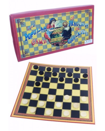Draughts or Checkers Board Game 1890