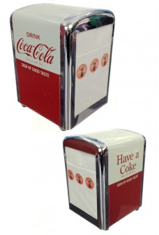 Coca Cola Napkins Dispenser Chrome