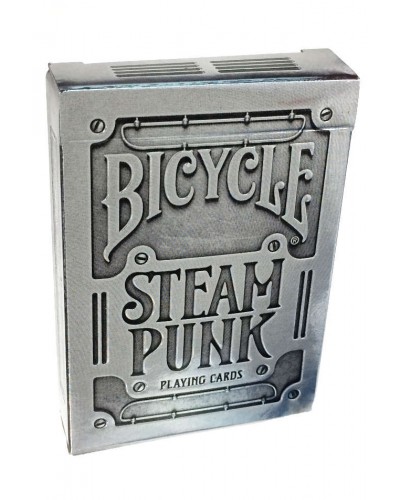Silver Bicycle Steam Punk Playing Cards 