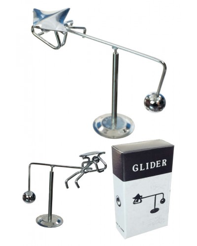 Hang Glider Silver Balancing Mini Sculpture