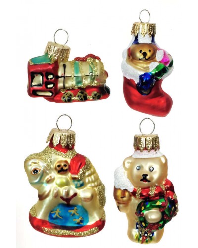 Classic Toys Glass Mini Ornaments Set of 4