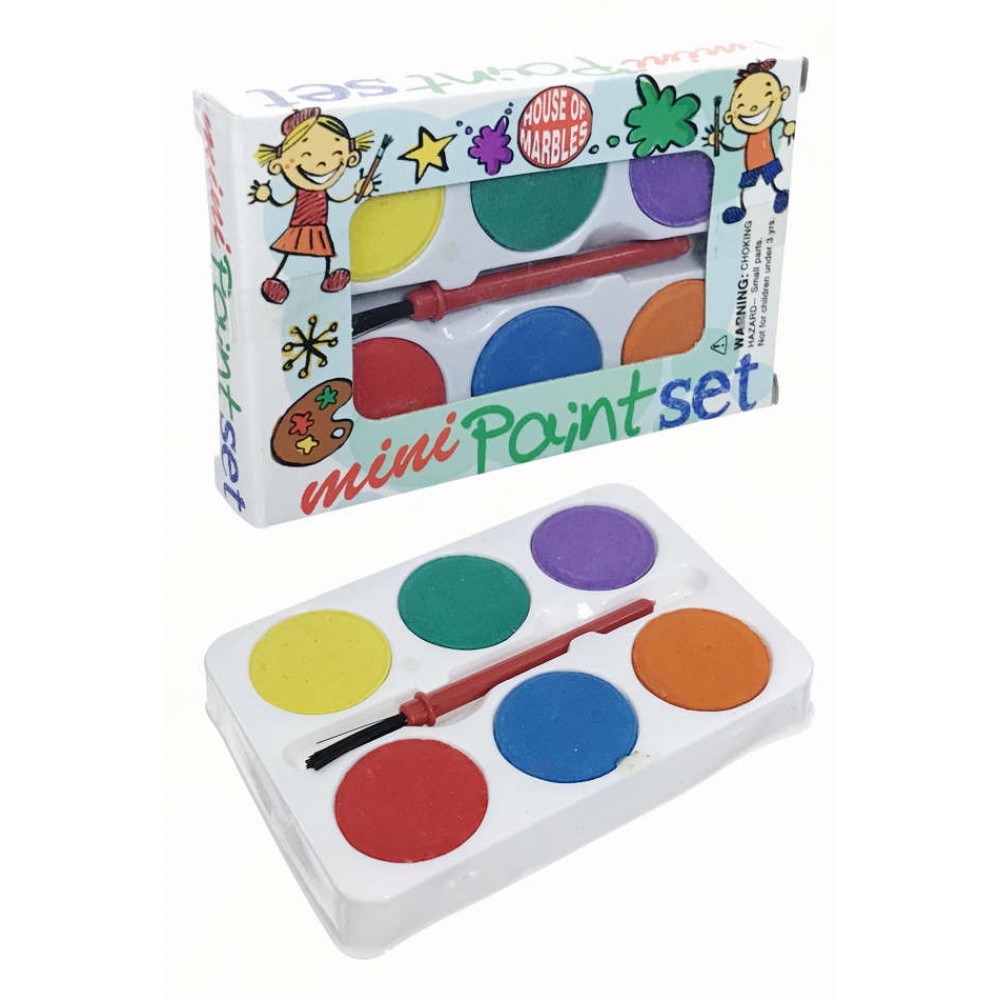 Mini Paint Set : Portable Palate 8 Colors : Creative Art Project