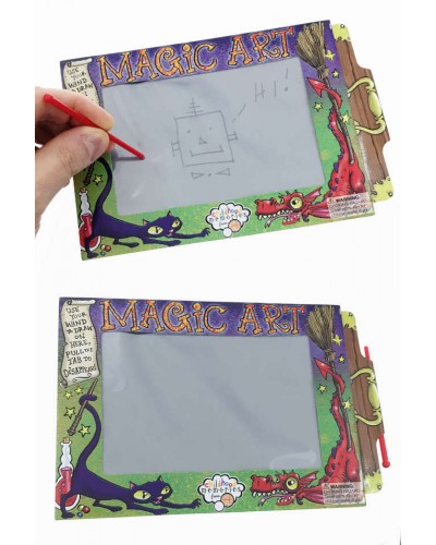 Mini Magic Art Drawing Tablet Slide Erase