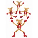 Reindeer Friends Flexible Figures Set of 3