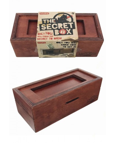 The Secret Box Retro Wooden Vault Bank