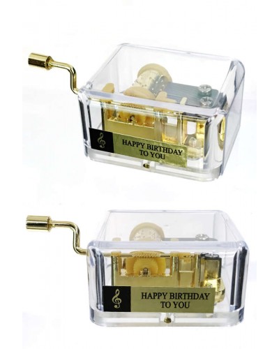 Happy Birthday To You Golden Music Box