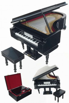 Grand Piano Music Box with Bench Fur Elise
