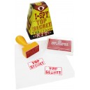I-Spy Top Secret Rubber Stamp Kit Red Ink