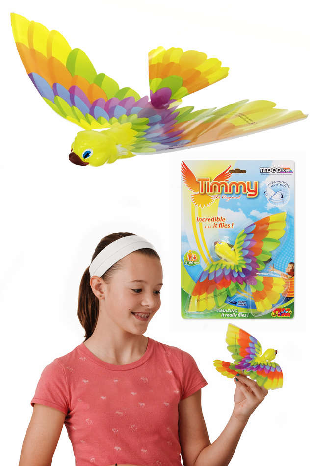 Timmy Flying Bird : Original Ornithopter : Windup Powered Plane