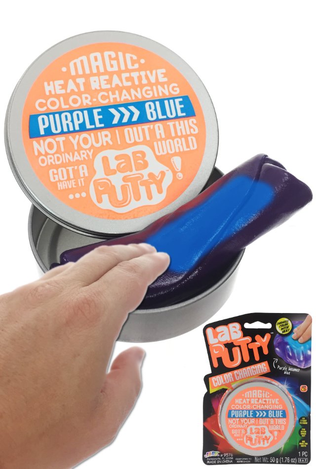 Lab Putty Purple to Blue : Heat Changing 3 in Tin