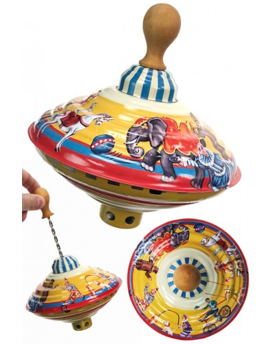 Humming Circus Spinning Big Top Tin Toy