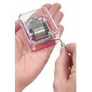 Twinkle Little Star Music Box Silver Red