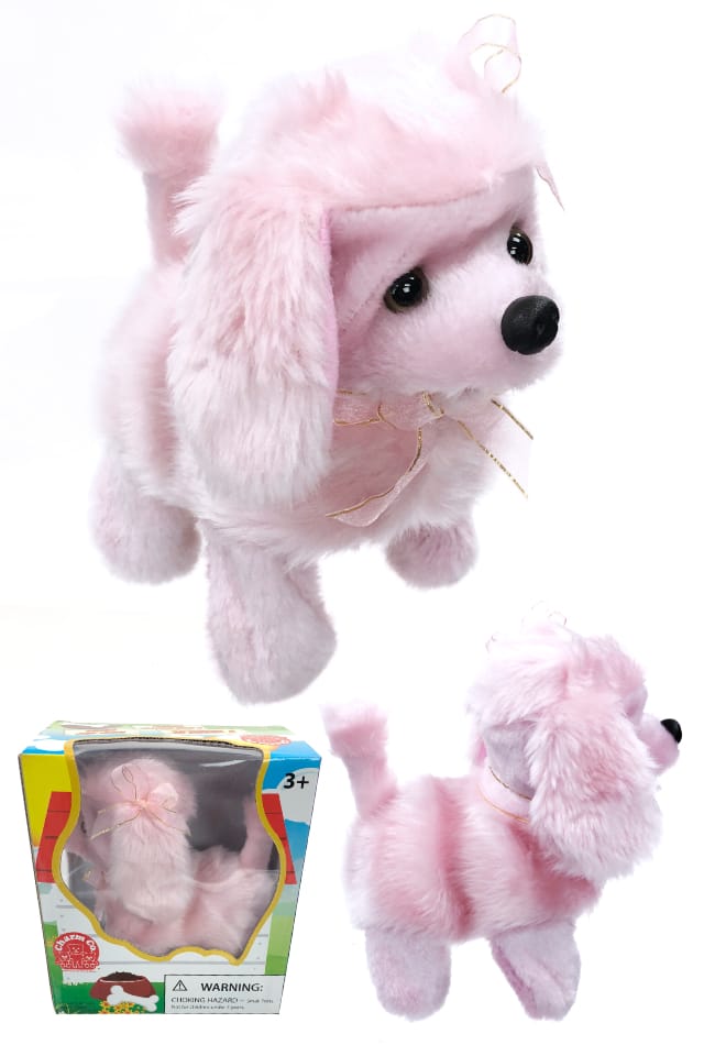 pink poodle soft toy