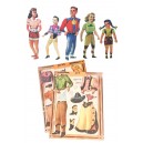 Dude Ranch Paper Dolls - Family Western Costumes