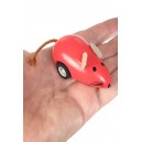 Mouse Racer Wooden Pull Back Mini Car