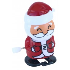 Christmas Santa Claus Bobble Head Walking Wind Up