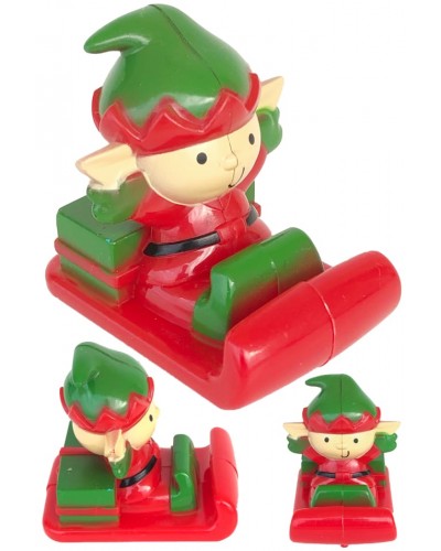 Christmas Elf Sleigh Pull Back Wind Up Toy