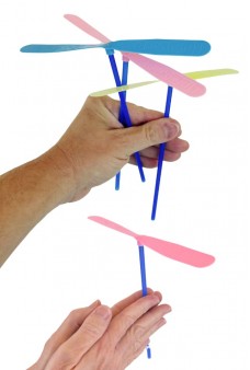 Hand Propellers Set of 3 Flying Toy Dragonflies