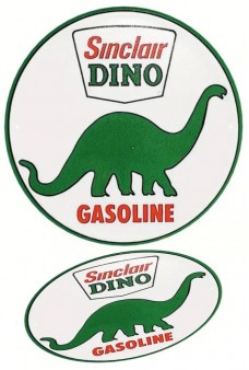 Sinclair Dino Metal Sign : Retro 1933 Gasoline