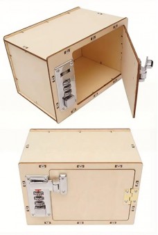 Safe Lock Box Wooden Kit : DIY 3D Wood Vault Puzzle