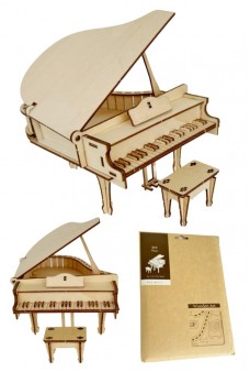 Grand Piano Wooden Kit : DIY 3D Project