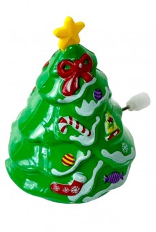 Christmas Tree Windup : Rolling Spinning Animated Toy