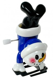 Snowman Handstand Winter Windup Walks Toy