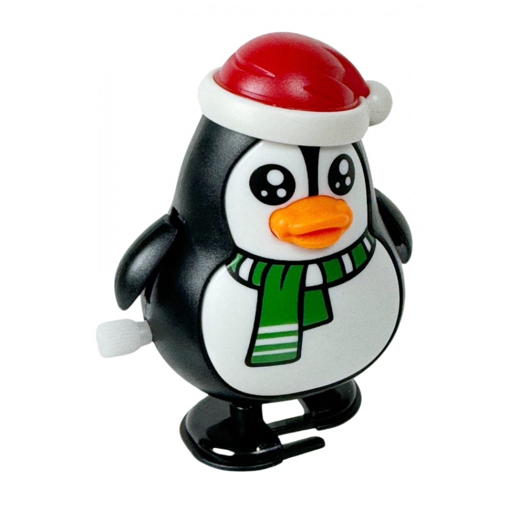 Penguin Walking Wind Up : Flaps Wings : Christmas Toy