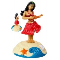 Hula Girl Solar Powered : Dashboard Dancer : Hawaiian Aloha