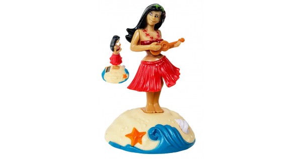 Hula Girl Solar Powered : Dashboard Dancer : Hawaiian Aloha