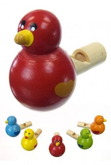 Itty Bitty Bird Wood Whistle Tweet Toy