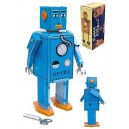 Lilliput Robot Bright Blue Rare Tin Toy