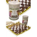 Classic Chess Set Fabric Game in Tin