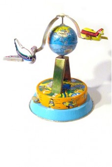 Planes Around the World Retro Tin Toy