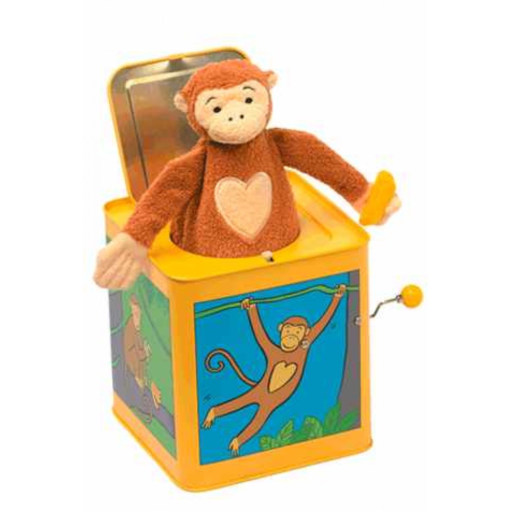 Jack the Monkey: Unique Tin Jack in the Box