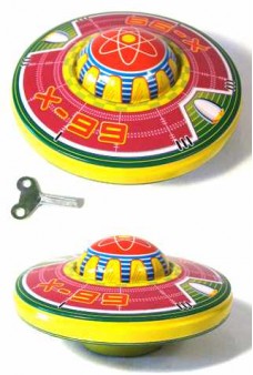 Neptune Flying Saucer Classic Tin Toy