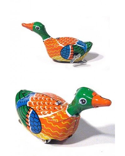 Paddling Duck Green Mini Wind Up Toy