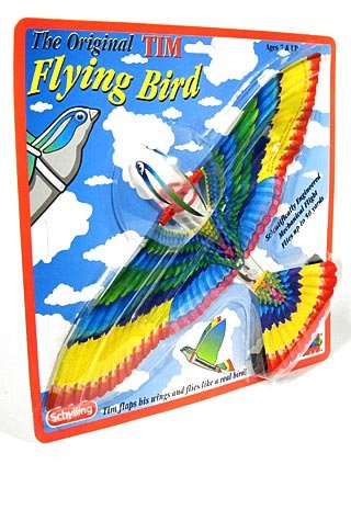 Tim Flying Bird : DaVinci Ornithopter : Rubber Band Powered Plane