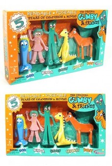 Gumby and Friends Complete Set Bendable