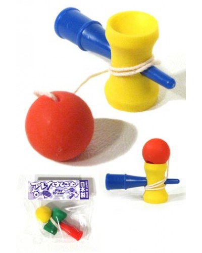 Cup and Ball Game Eraser Japanese Mini 1 Piece, Assorted Colors