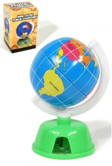 Globe Spin Earth Pencil Sharpener (Black Base, Not Pictured)