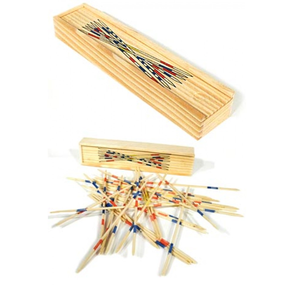 Pick Up Sticks Wooden : Classic Wood Mikado Game : Toys & Games