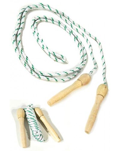 Wood Handle Jump Rope Classic Toy 