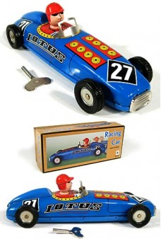 Lotus Racing Car Number 27 Tin Toy