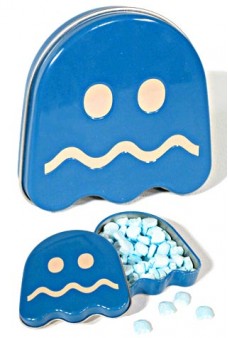 Pac Man Blue Ghost Sours Tin 1980 