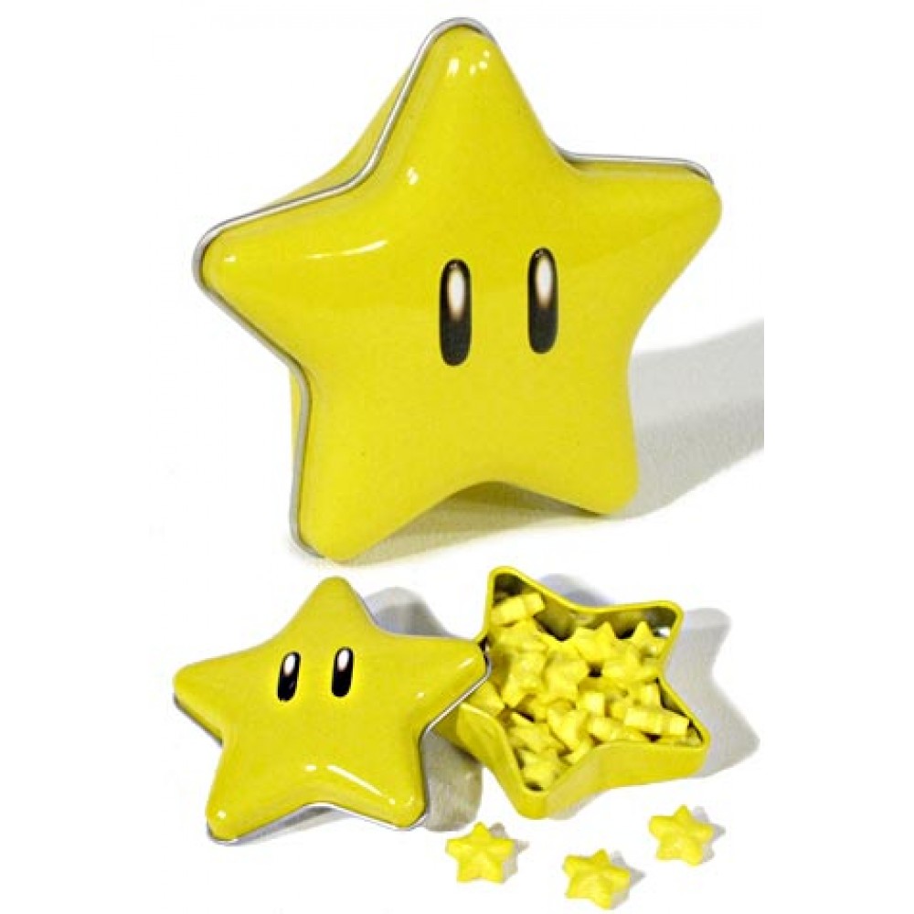 propiedad Excremento Shinkan Super Mario Super Star : Nintendo NES Tin : Candy Stars : 1983 : Super  Mario Bros